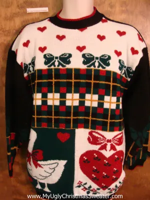 80s Acrylic Gem Horrible Christmas Sweater Pullover