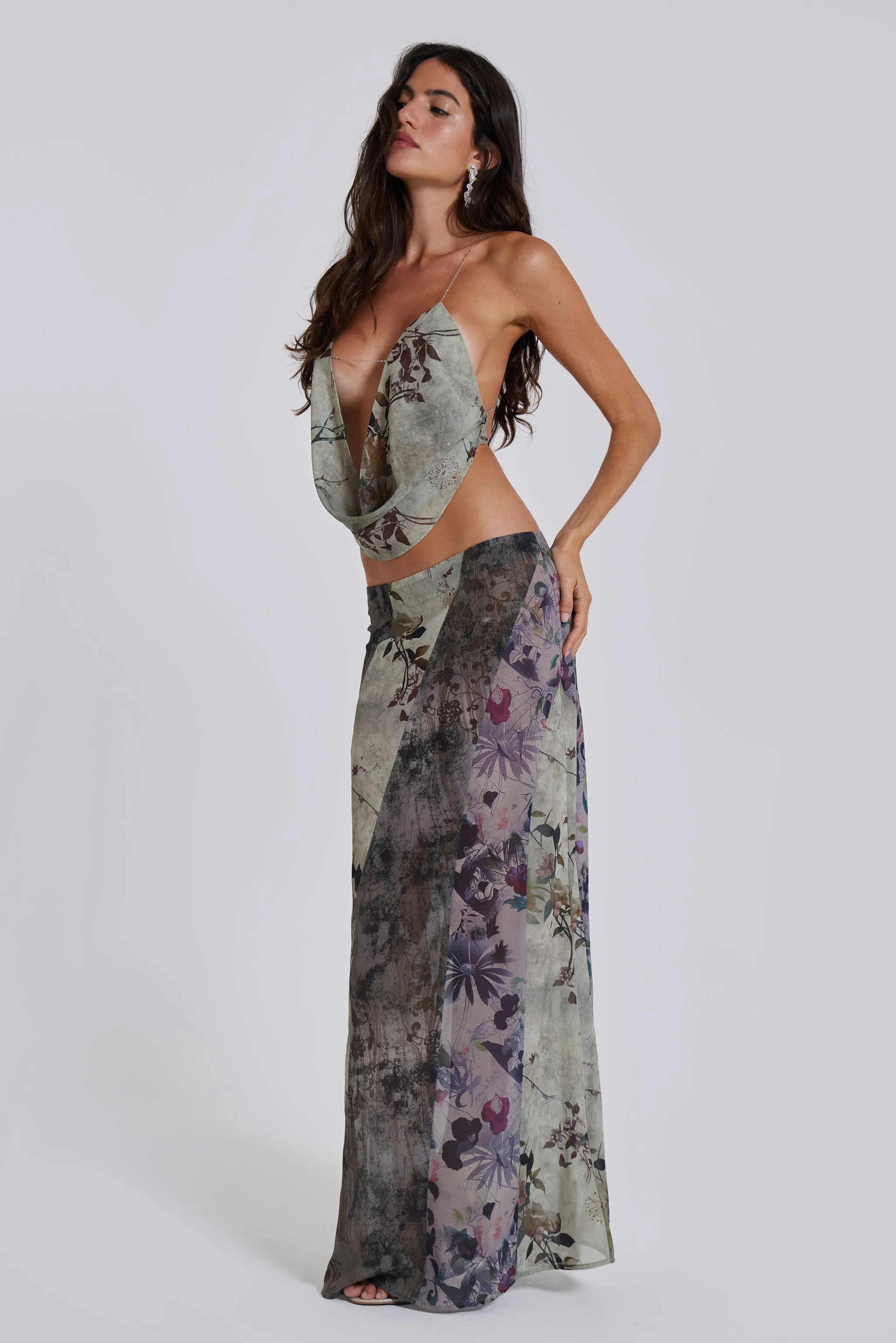 Asteria Panelled Maxi Skirt