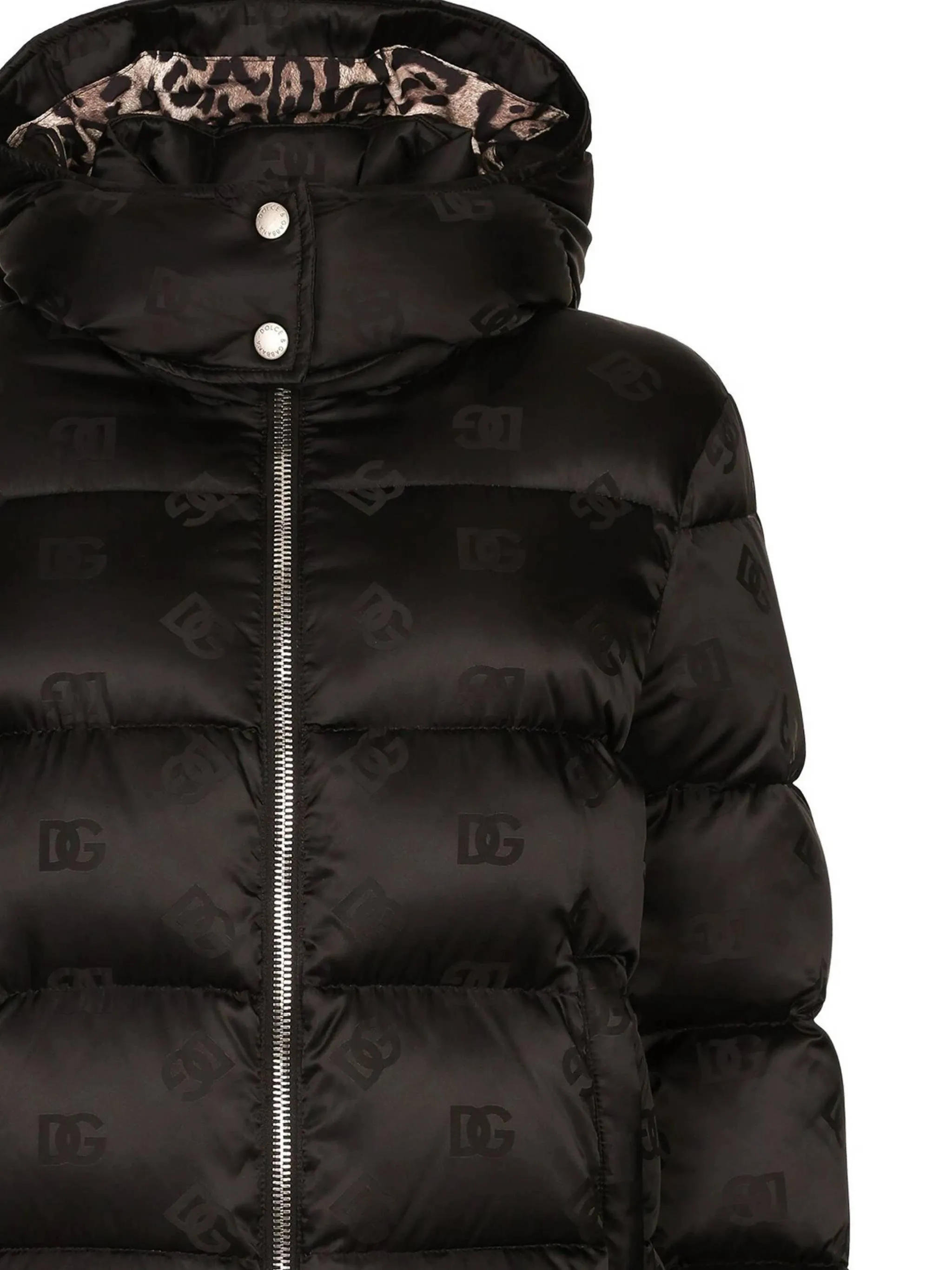 Black Monogram Jacquard Down Jacket