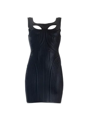 Black Thermo Impressed Dress