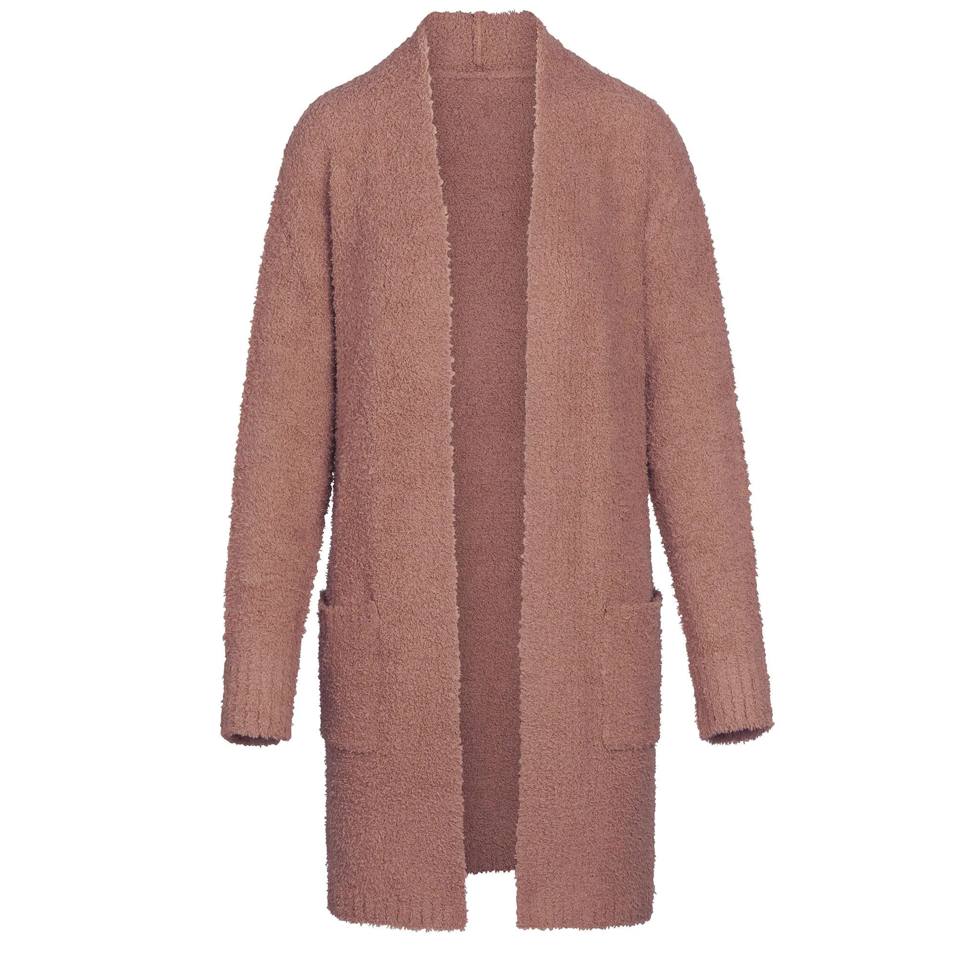 COZY KNIT SHORT ROBE | ROSE CLAY