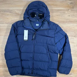 C.P. Company Chrome-R Goggle Down Jacket in Estate Blue