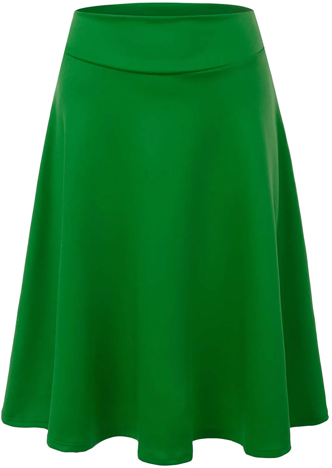 Doublju Womens High Waist Midi A-Line Skirt