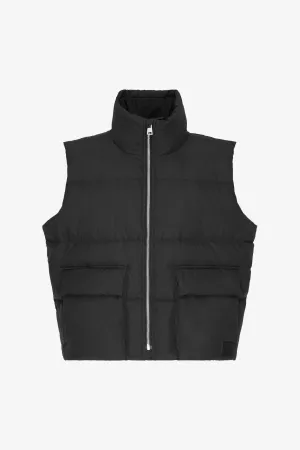 DOWN JACKET SLEEVELESS BLACK