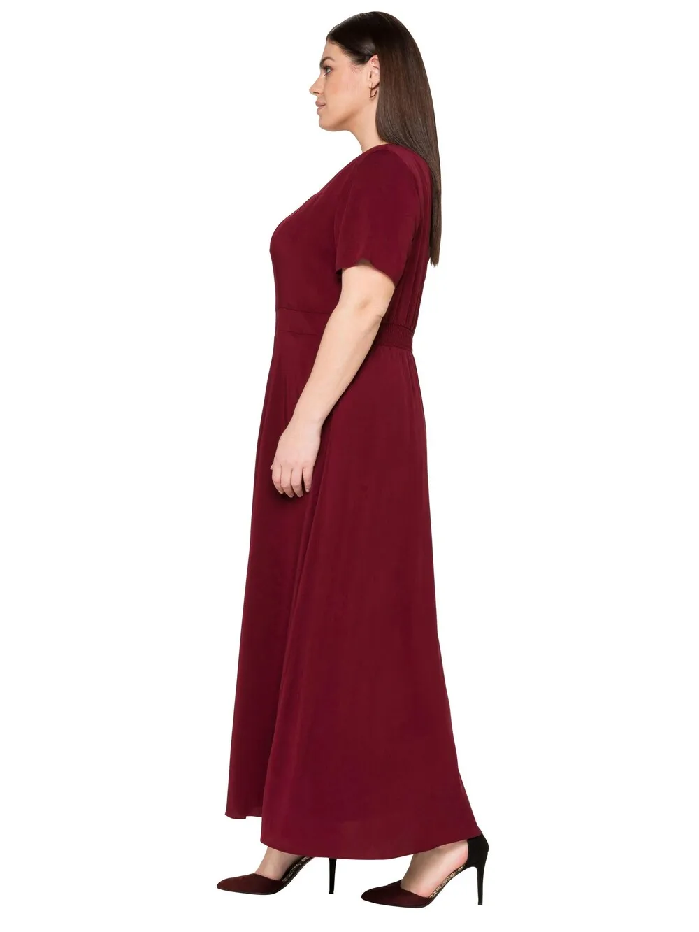 Evening dress SHEEGO, red wine