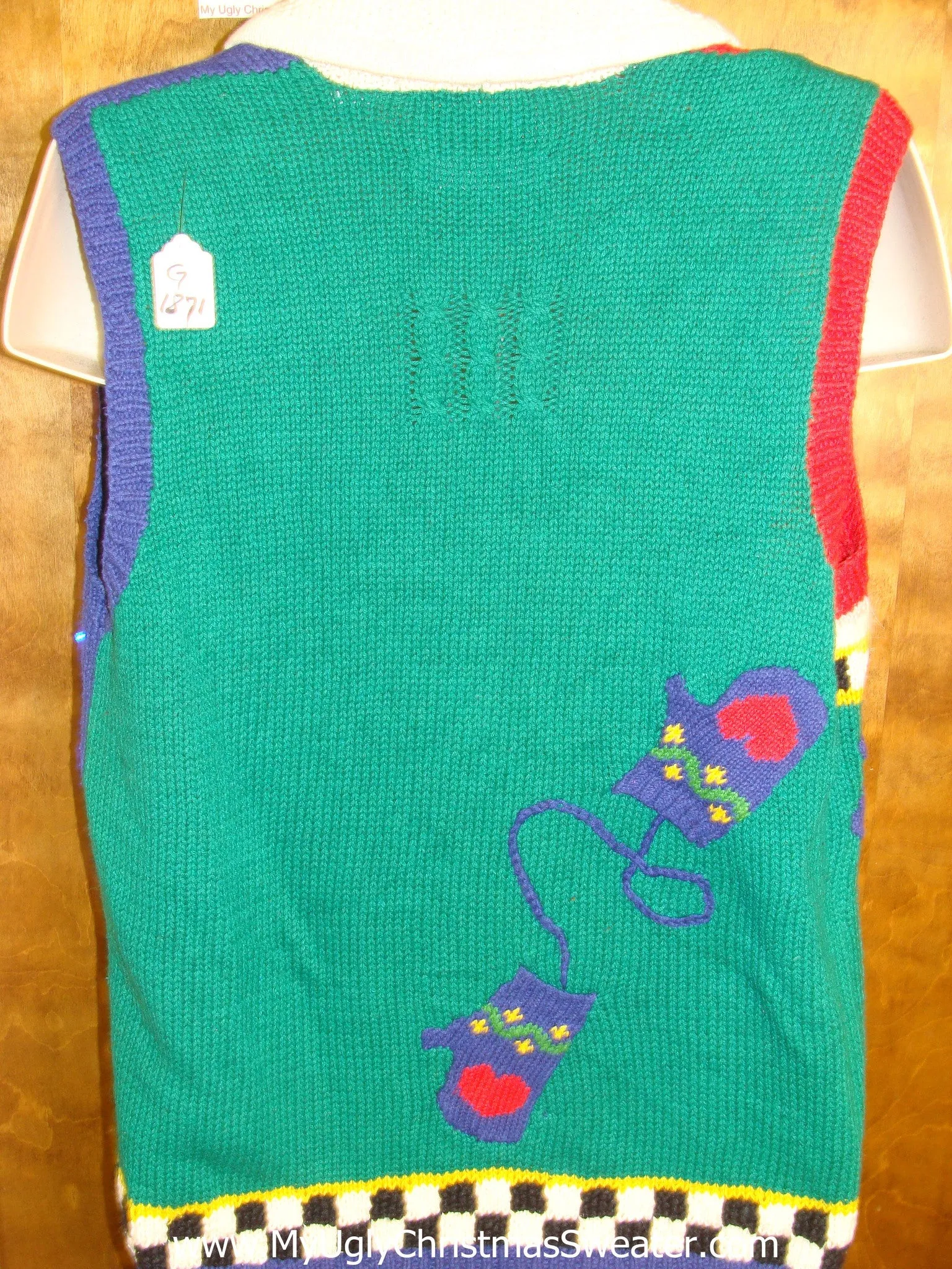 Funny 80s Snowmen Cute Christmas Sweater Vest with Lights