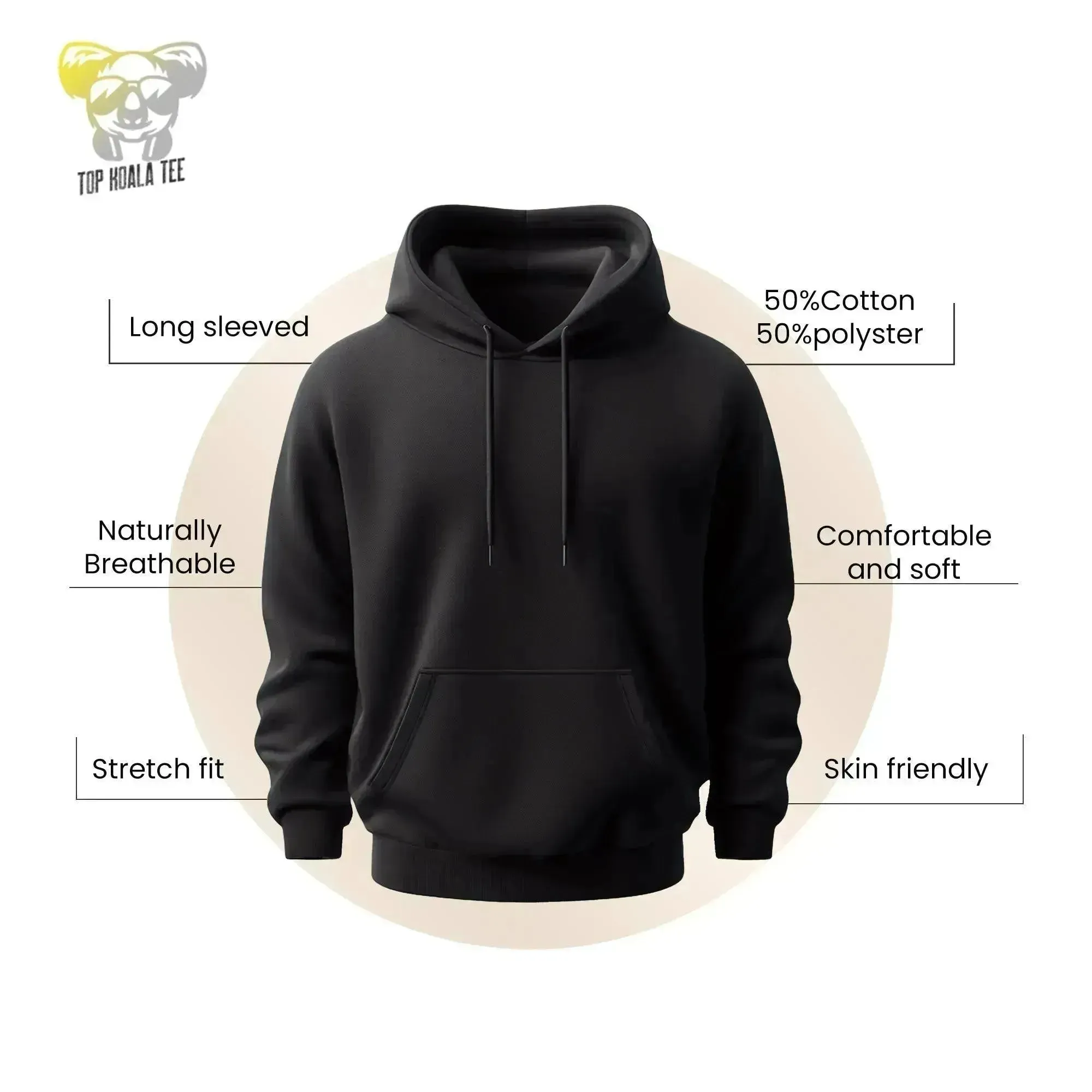 Ghost Face Hoodie Call Me Beautiful DTG Printed Premium Blended Cotton Pullover