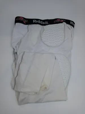 Integrated 5 Pc Tight White Adult Size XLarge Shorts