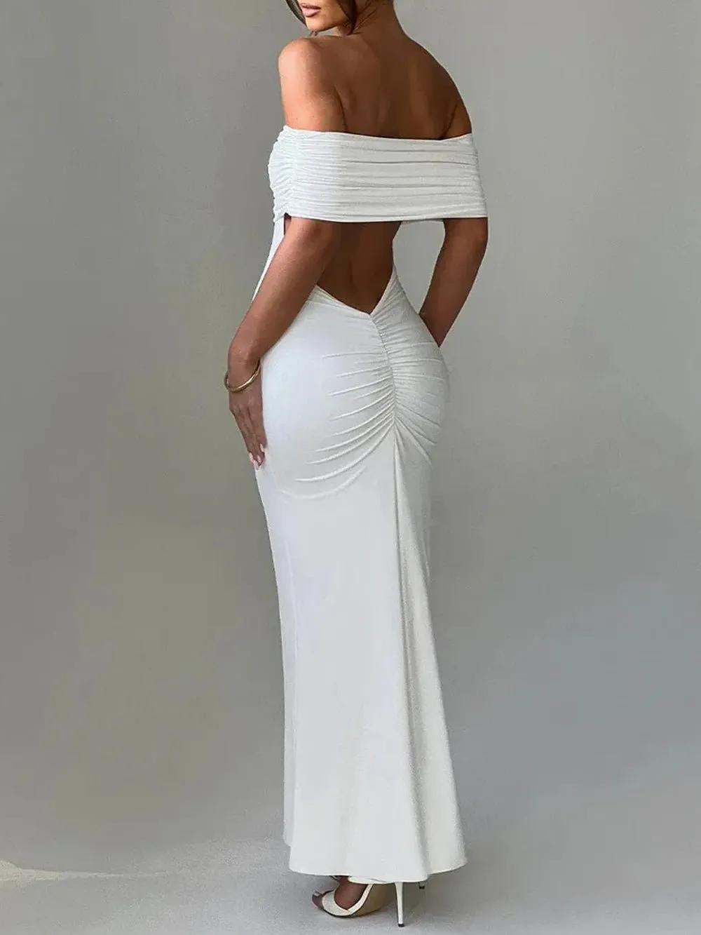 Jasmine Off Shoulder Sleeveless Maxi Dress