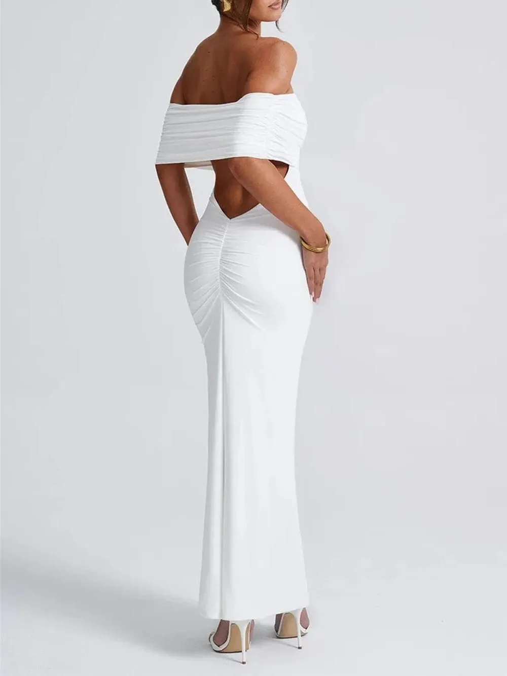 Jasmine Off Shoulder Sleeveless Maxi Dress