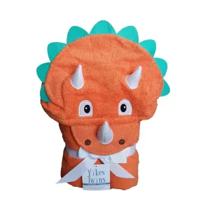 Kids Hooded Towel - Triceratops