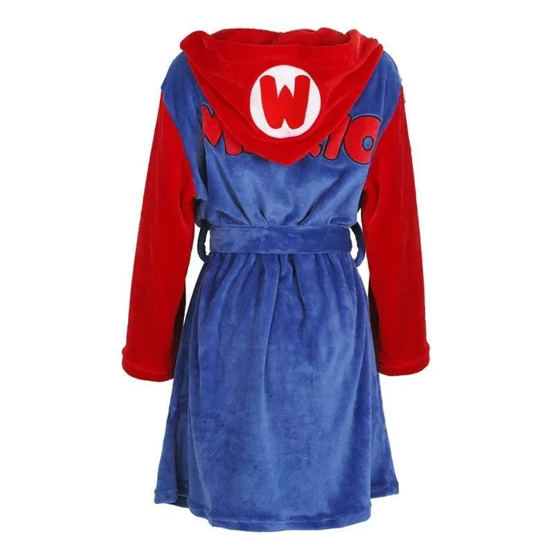 Kids Super Mario Kigurumi Robes Animal Pajamas Flannel Sleepwear For Adult