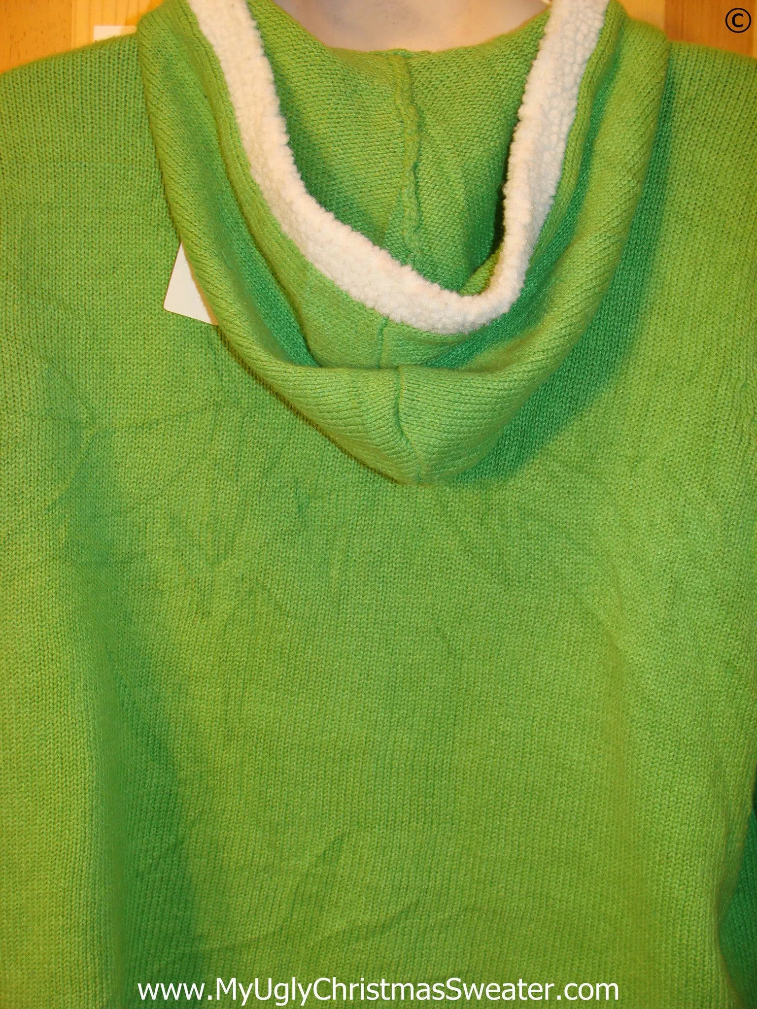 Lime Green Hoodie Cheap Christmas Sweater with Snowmen