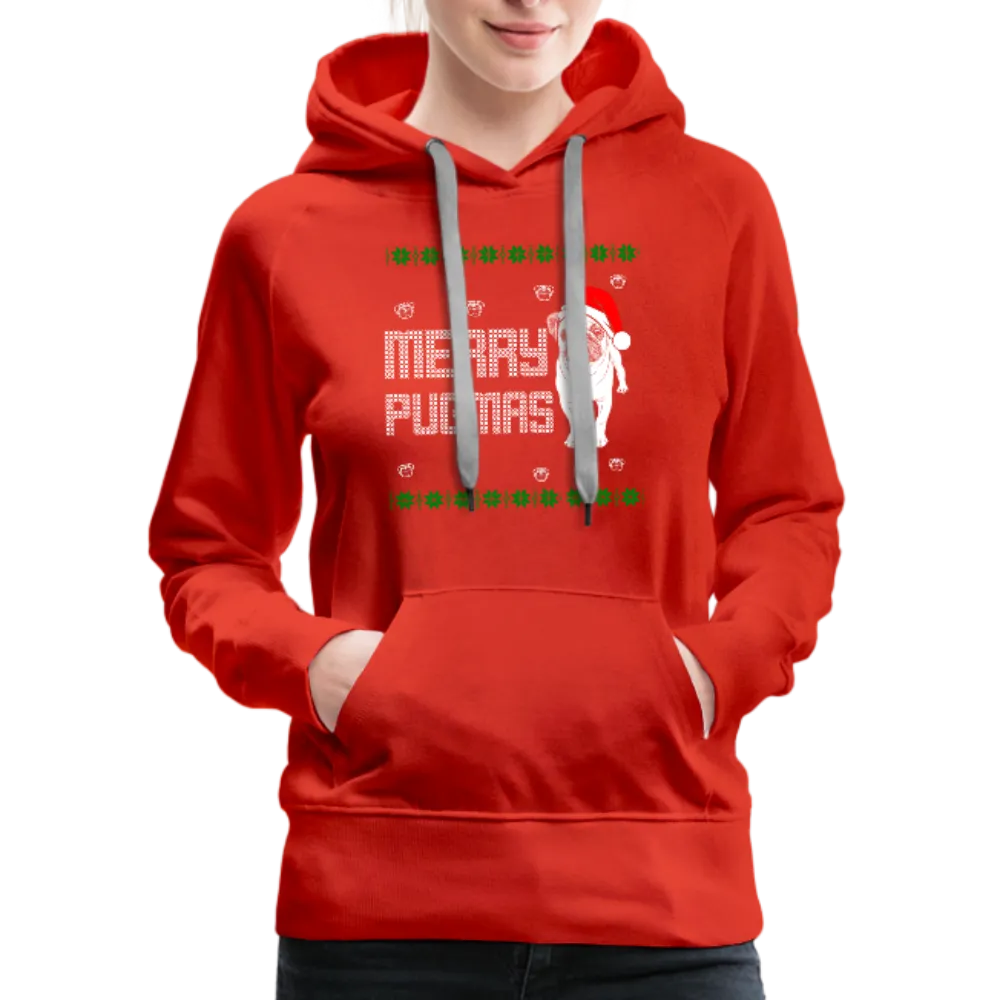 Merry Pugmas Women’s Premium Hoodie