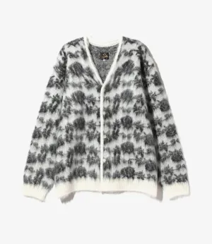 Mohair Cardigan – Ice White Rose