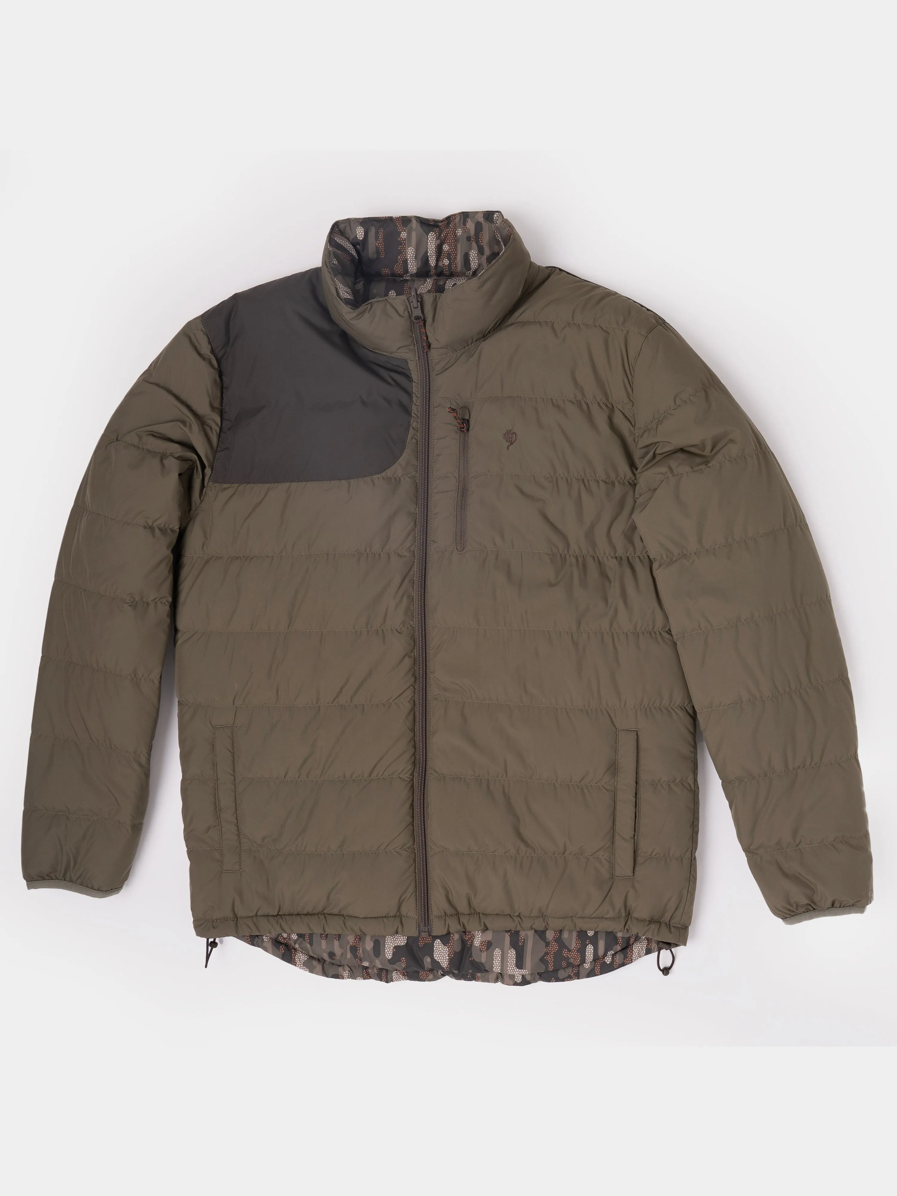 M's DryDown Reversible Jacket - Moss / Woodland