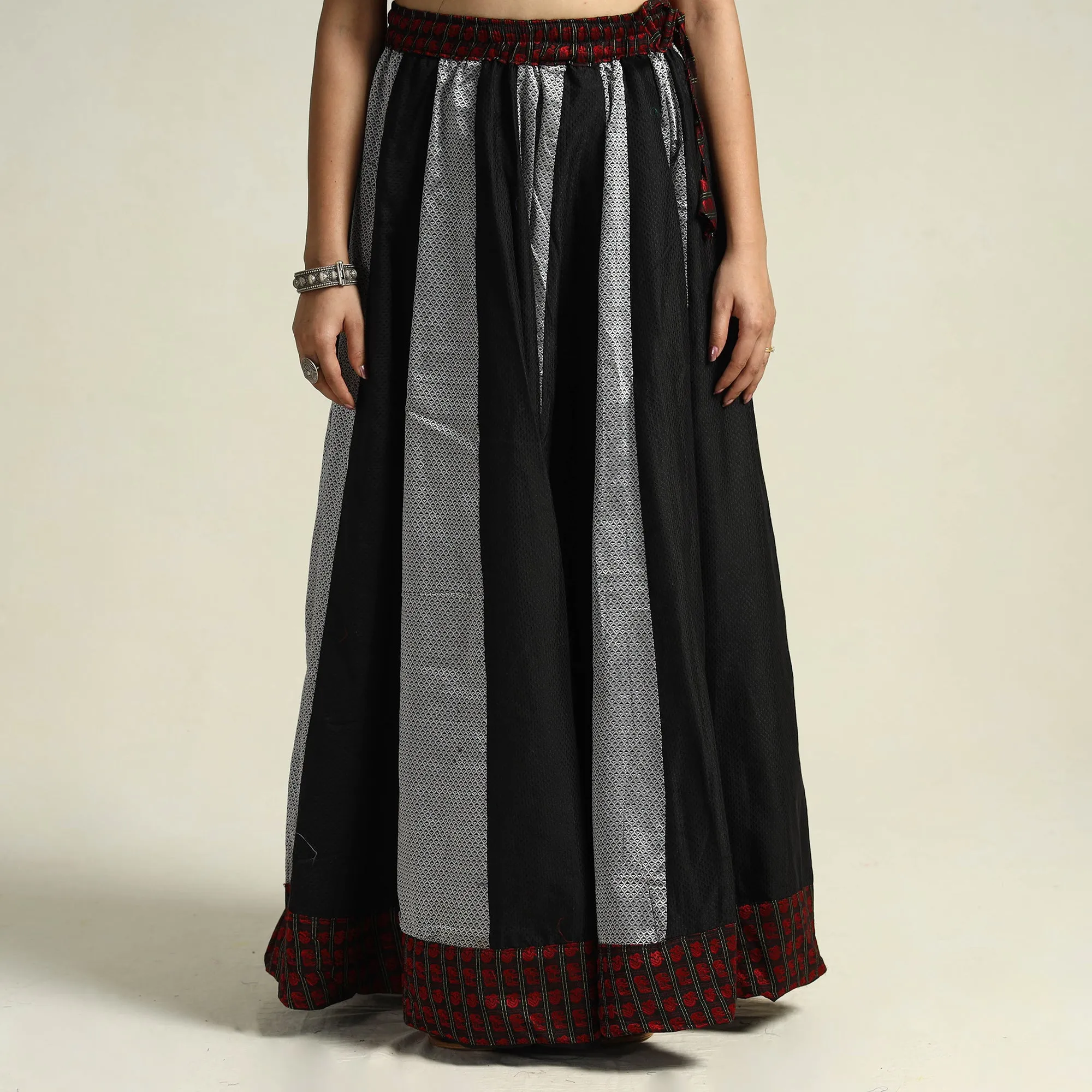 Multicolor - Khun Patchwork 24 Kali Cotton Long Skirt 12