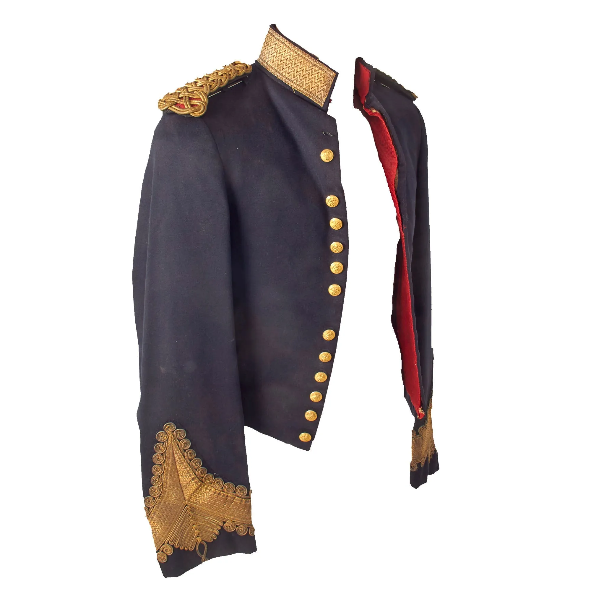 Original U.S. Pre-WWII US Marine Corps Named Officer’s Evening Dress A Uniform