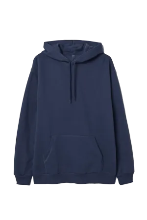 Plain Navy Blue Hoodie