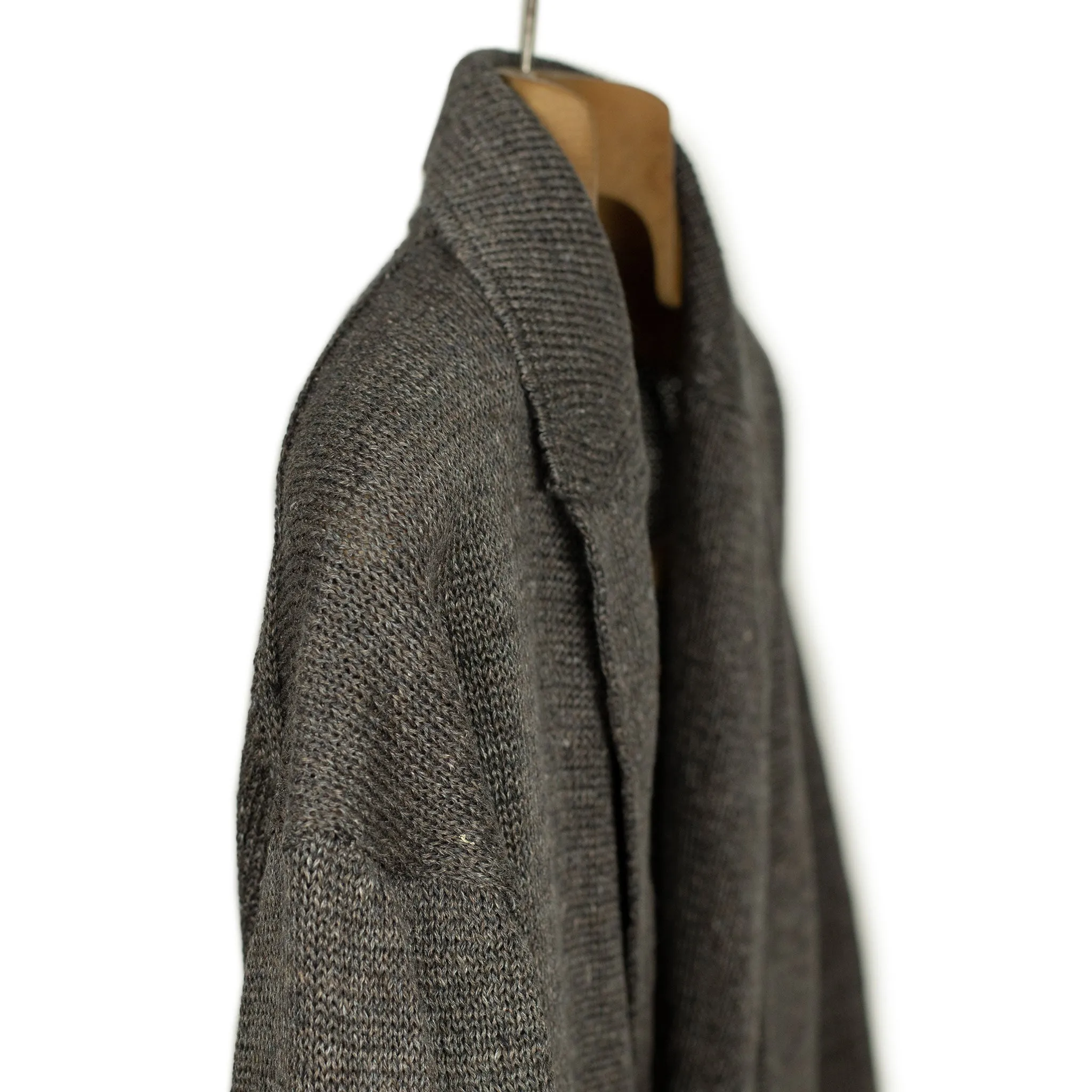 Relax Jacket in crisp Dusk brown mix linen