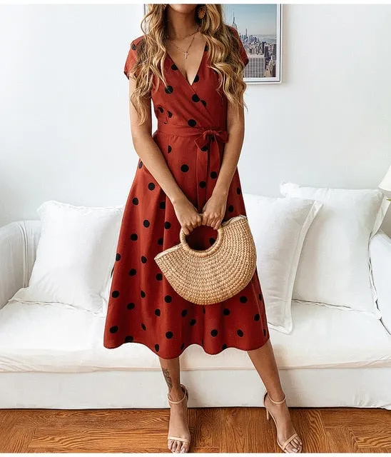 Retro Polka Dot Dress