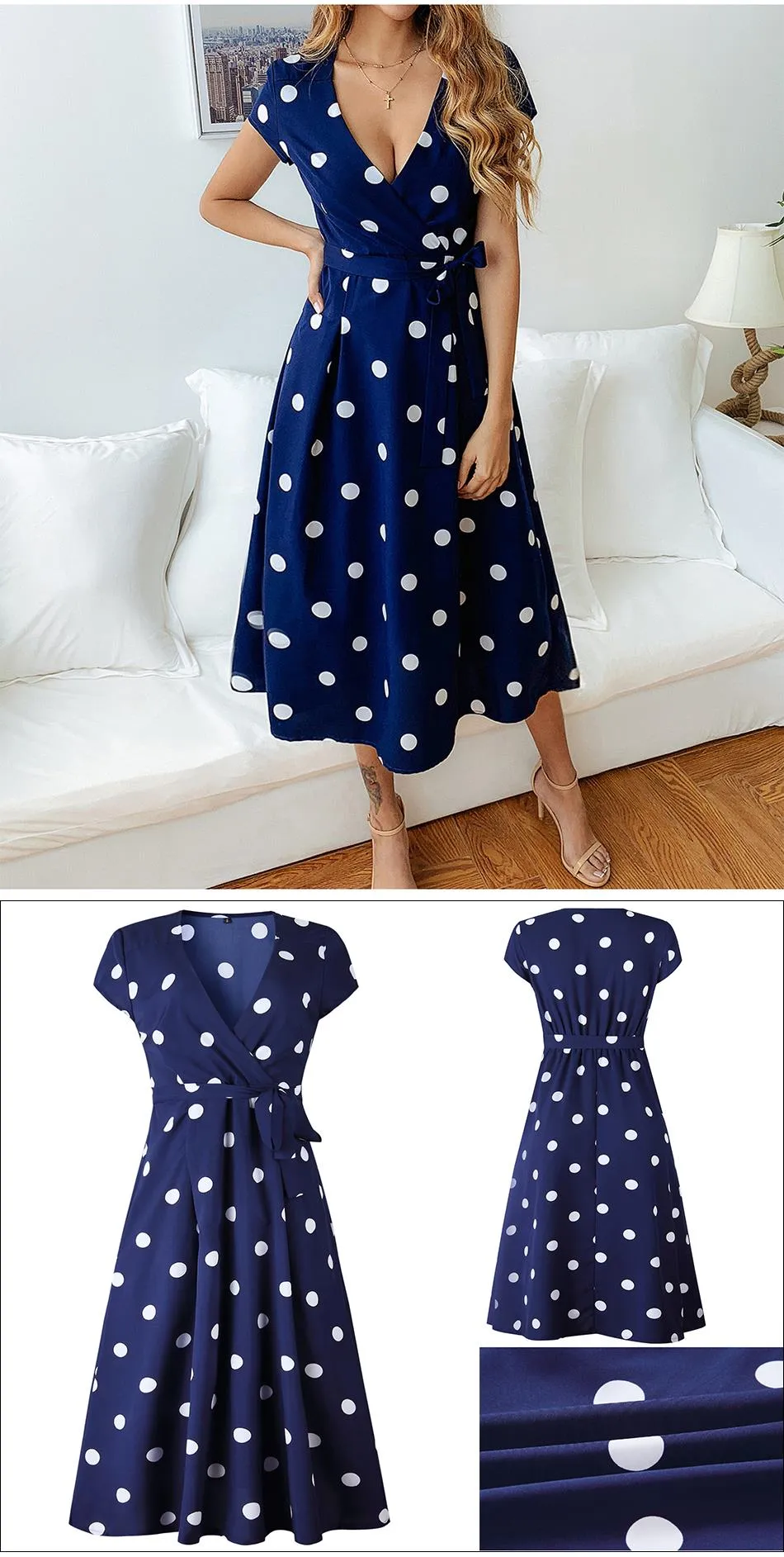 Retro Polka Dot Dress