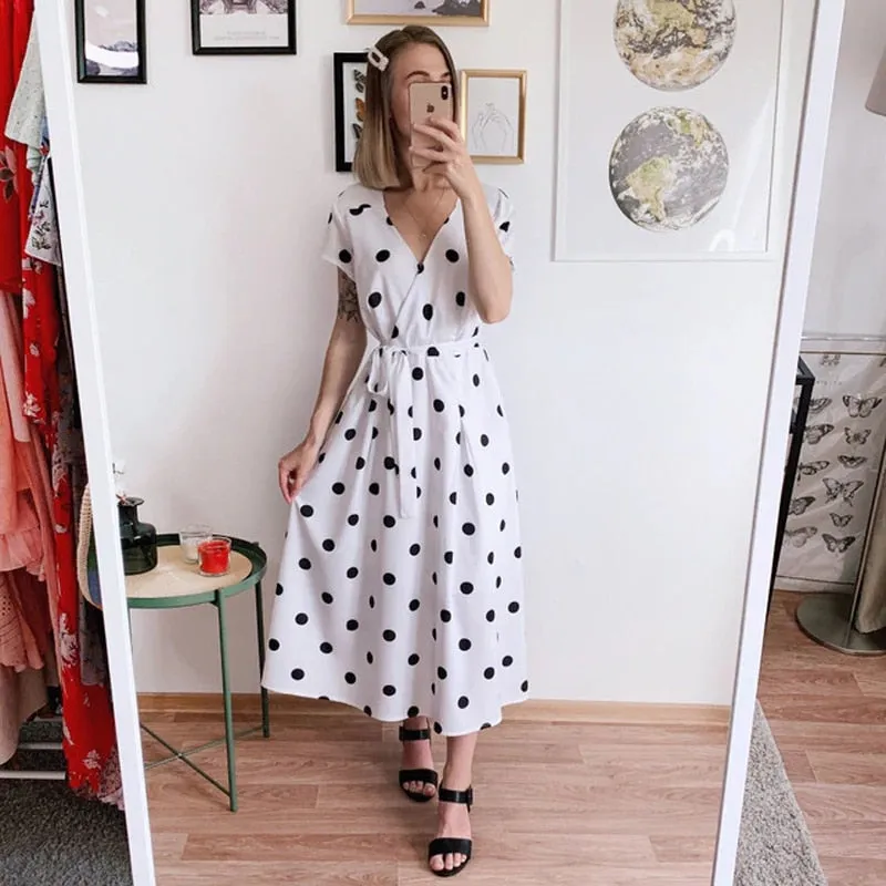 Retro Polka Dot Dress