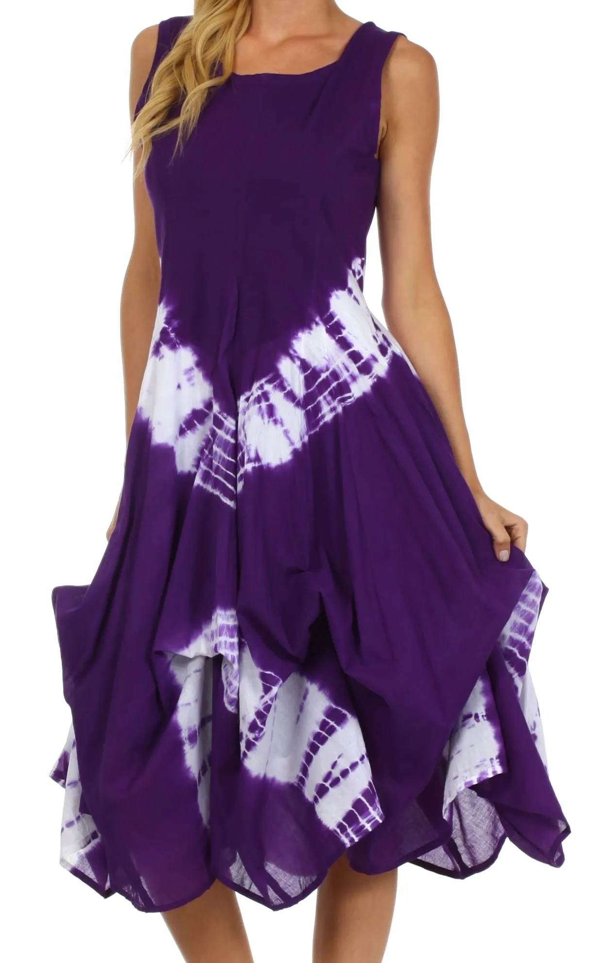 Sakkas Windsong Tie Dye Two Way Dress