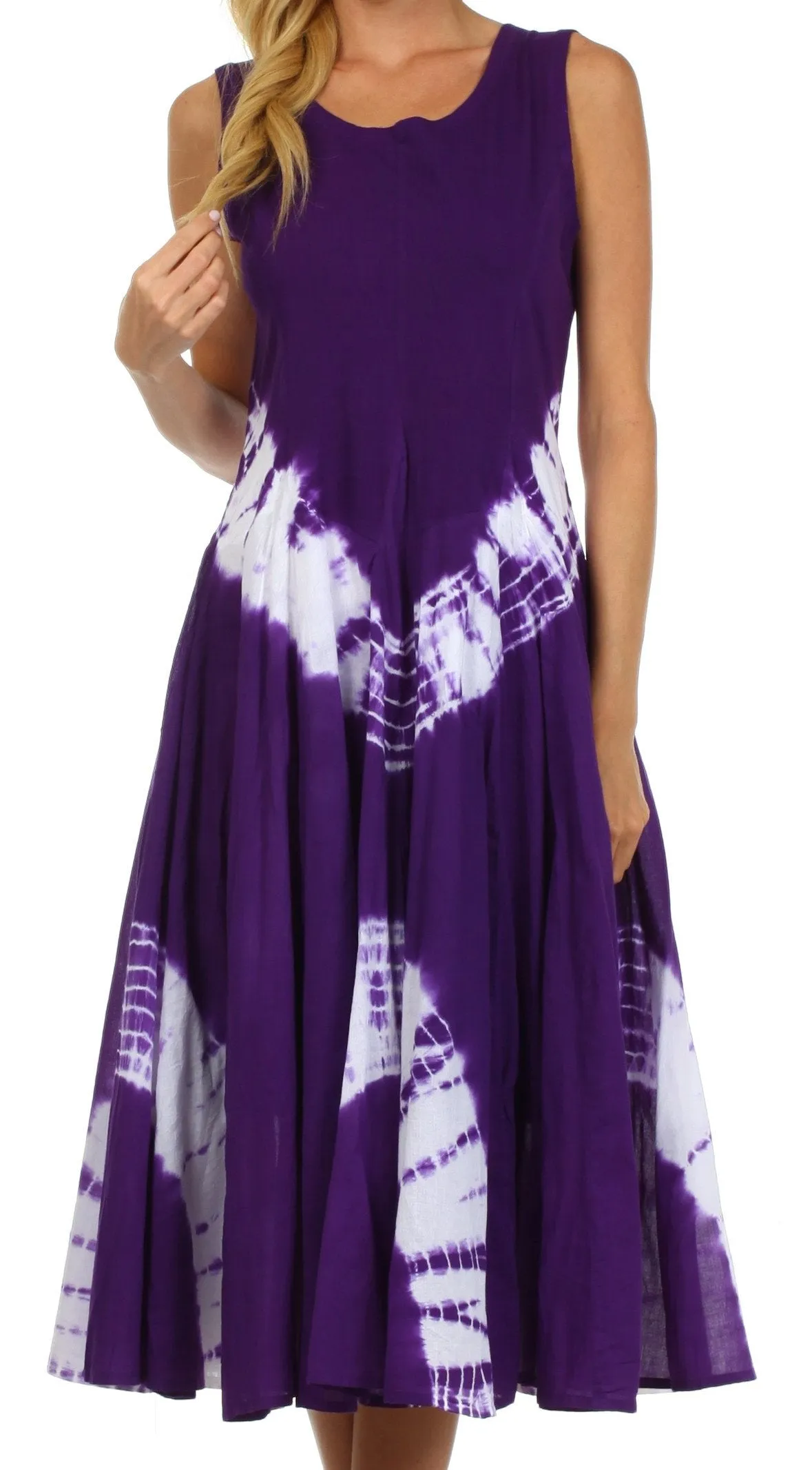 Sakkas Windsong Tie Dye Two Way Dress