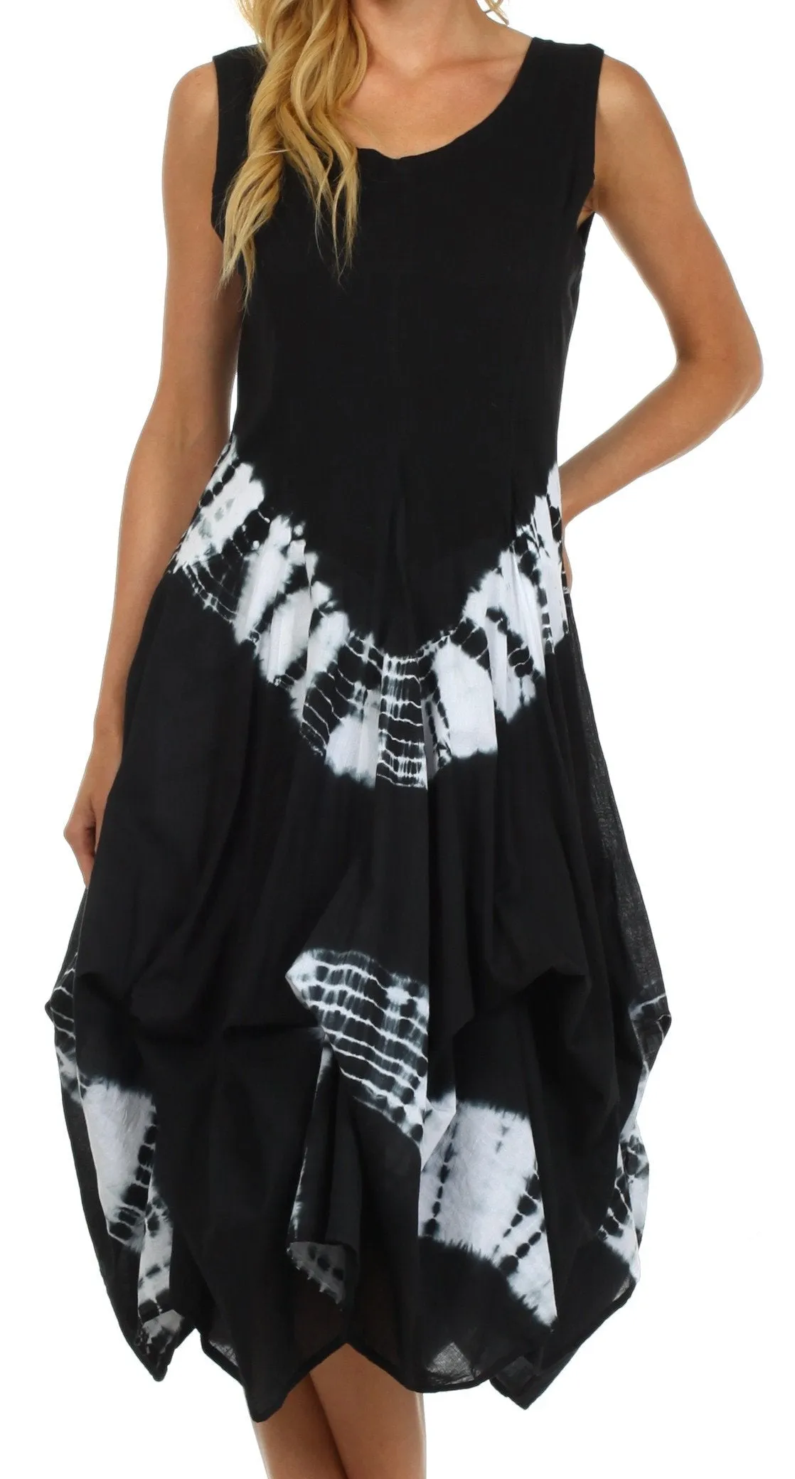 Sakkas Windsong Tie Dye Two Way Dress