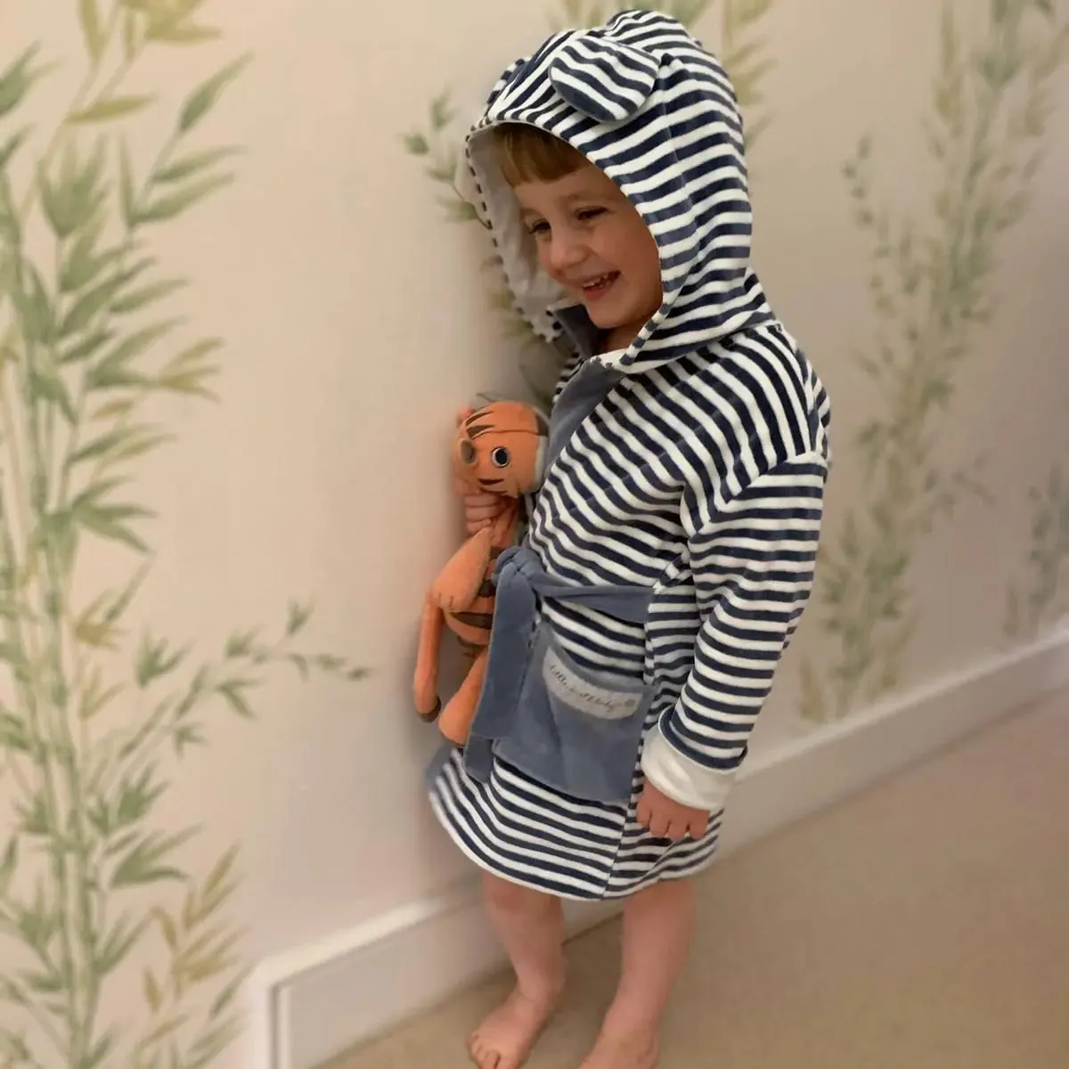 Stripe Kids Organic Robes