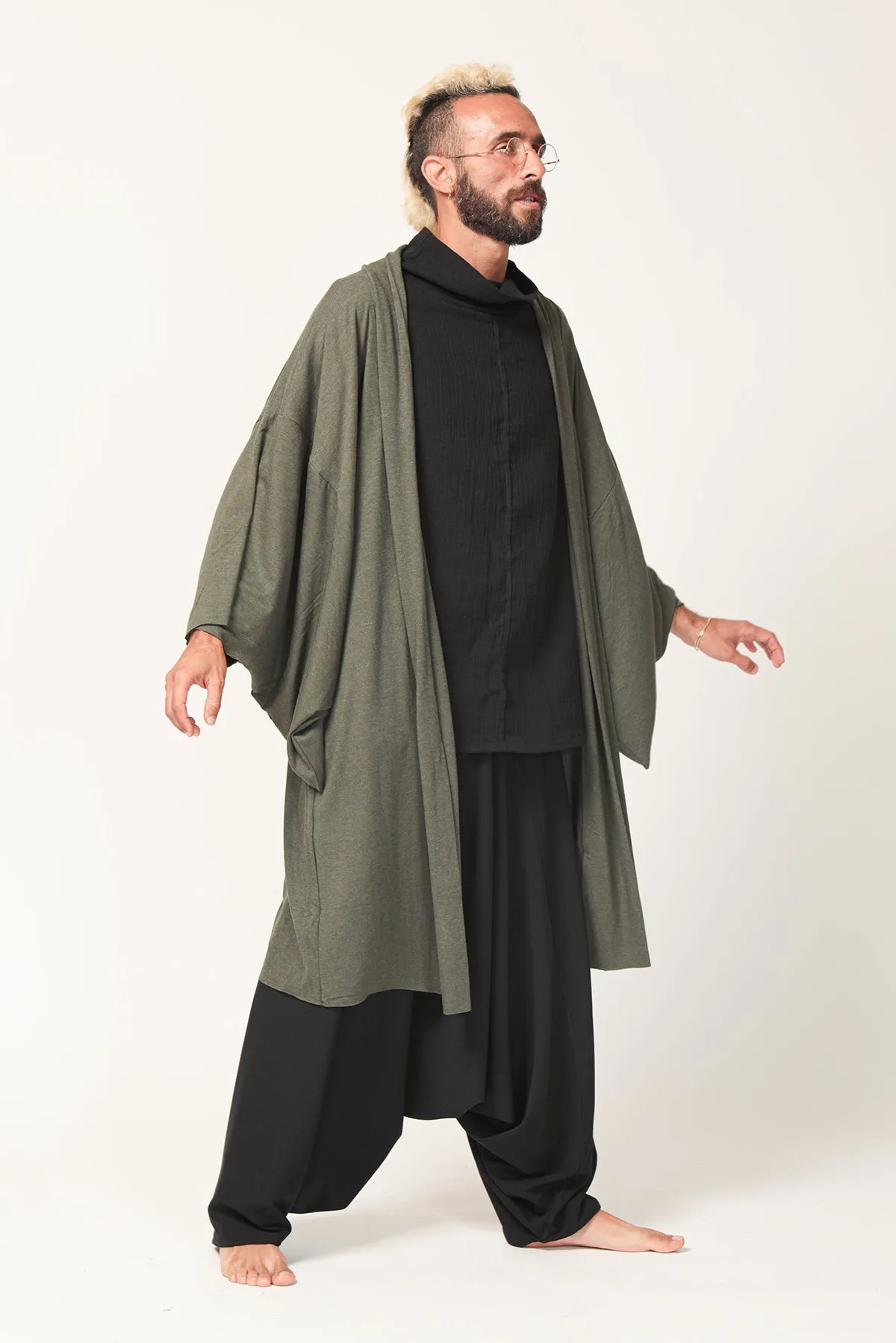 Unisex Green Haori Jacket