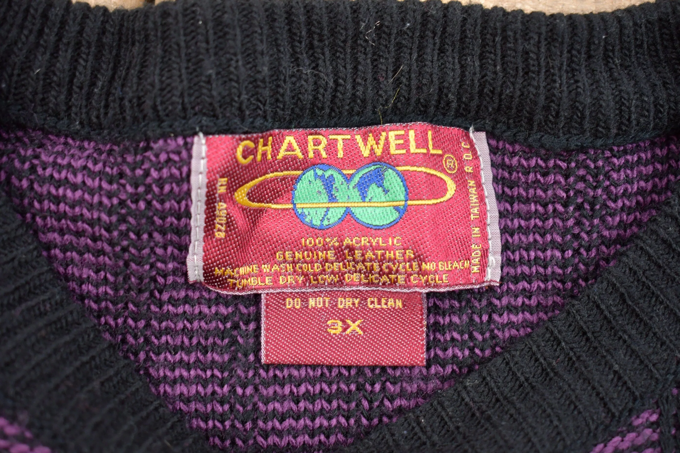 Vintage 1980s Chartwell Abstract Knitted Sweater