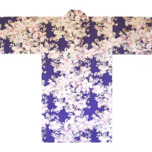 Yukata Robe for Women Sakura Purple