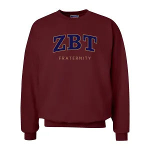 ZBT Maroon Old School Crewneck